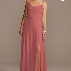 Davids bridal cowlneck bridesmaid dress. Sedona 8